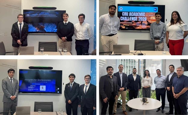 The finalists of CRU Academic Challenge seen at CRU Santiago office